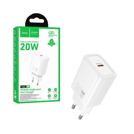 incarcator retea Hoco N60 usb-c alb