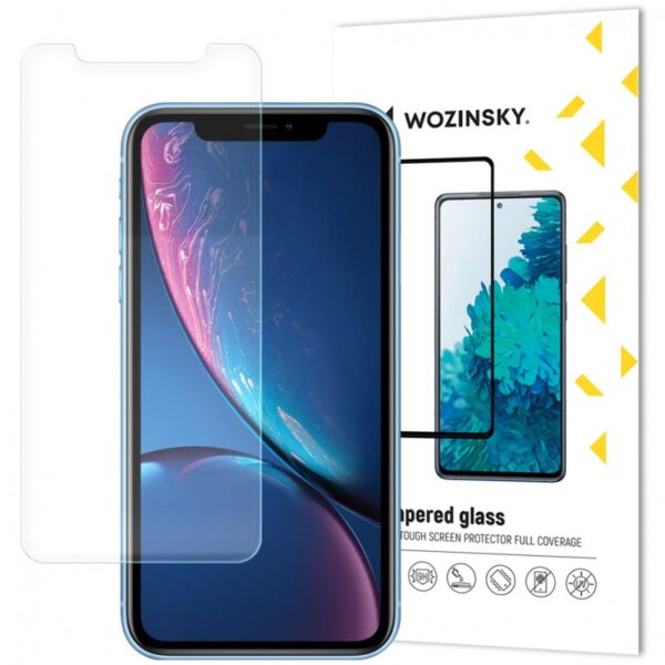 Folie de protectie Ecran WZK pentru Apple iPhone 11 / XR, Sticla securizata (Case friendly)