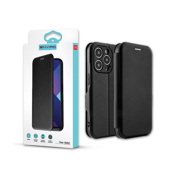 Husă de protecție flip cover Enviro pentru Realme 11, neagră