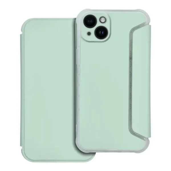 Husă de protecție flip cover pentru iPhone 14 Plus, verde