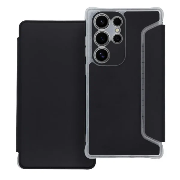 Husă de protecție tip carte pentru Samsung Galaxy S24 Ultra, negru
