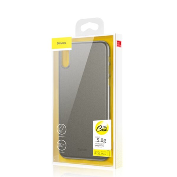 Husă de protecție Baseus Wing Ultra Subtire iPhone XS Max, negru transparent