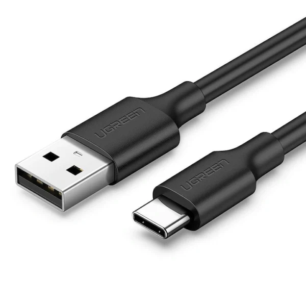 Cablu de încărcare și transfer date Ugreen USB-A la USB-C, 2A, 1m, negru