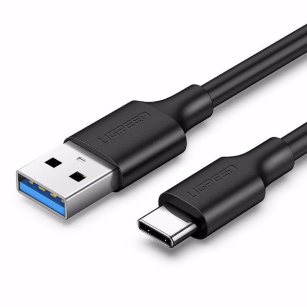 Cablu date și încărcare Ugreen, USB-A la USB-C, 0.5m, negru