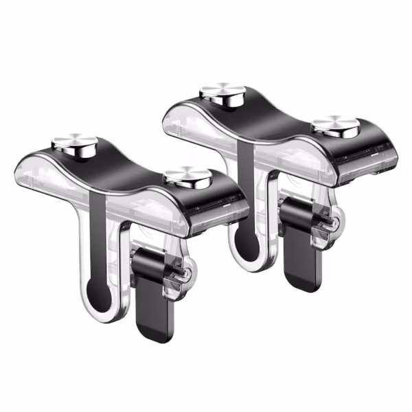 Set gamepad pentru telefon, Baseus, Metal, negru/argintiu