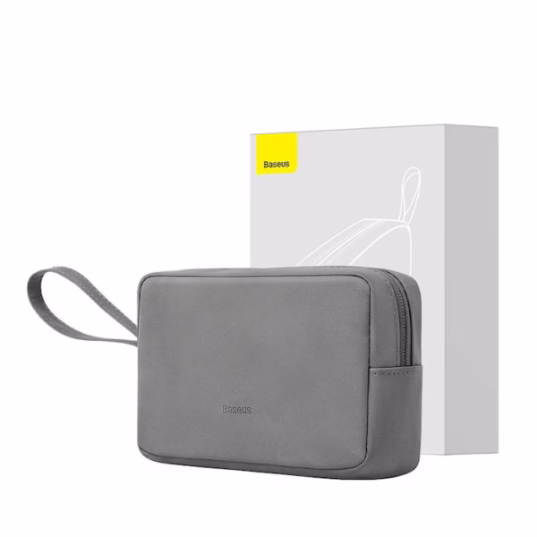 Borsetă organizare cabluri și accesorii, Baseus EasyJourney, impermeabil, gri