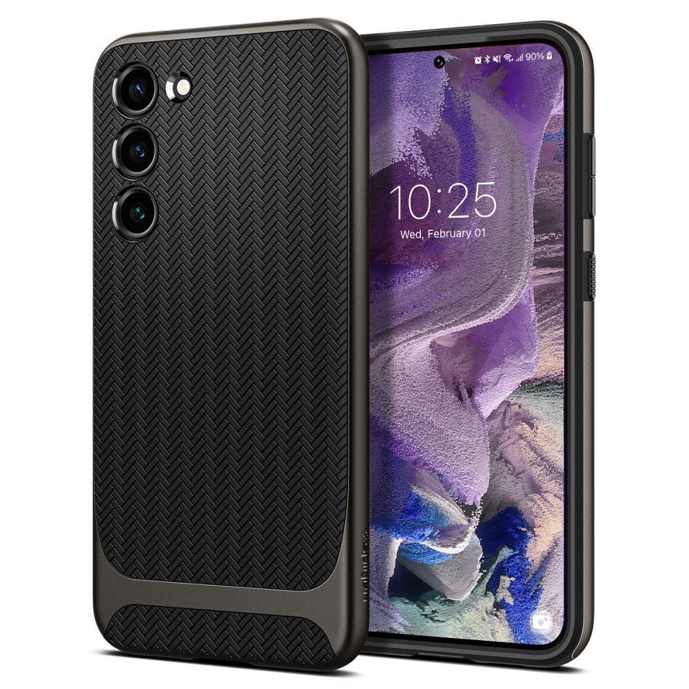 husa spigen neo hybrid galaxy s23 gunmetal megamobile carcasa protectie hibrida gri metalizat