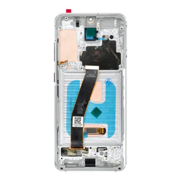 Display Samsung S20 Soft OLED ramă albă MegaMobile G980 G981 Cloud White 120Hz