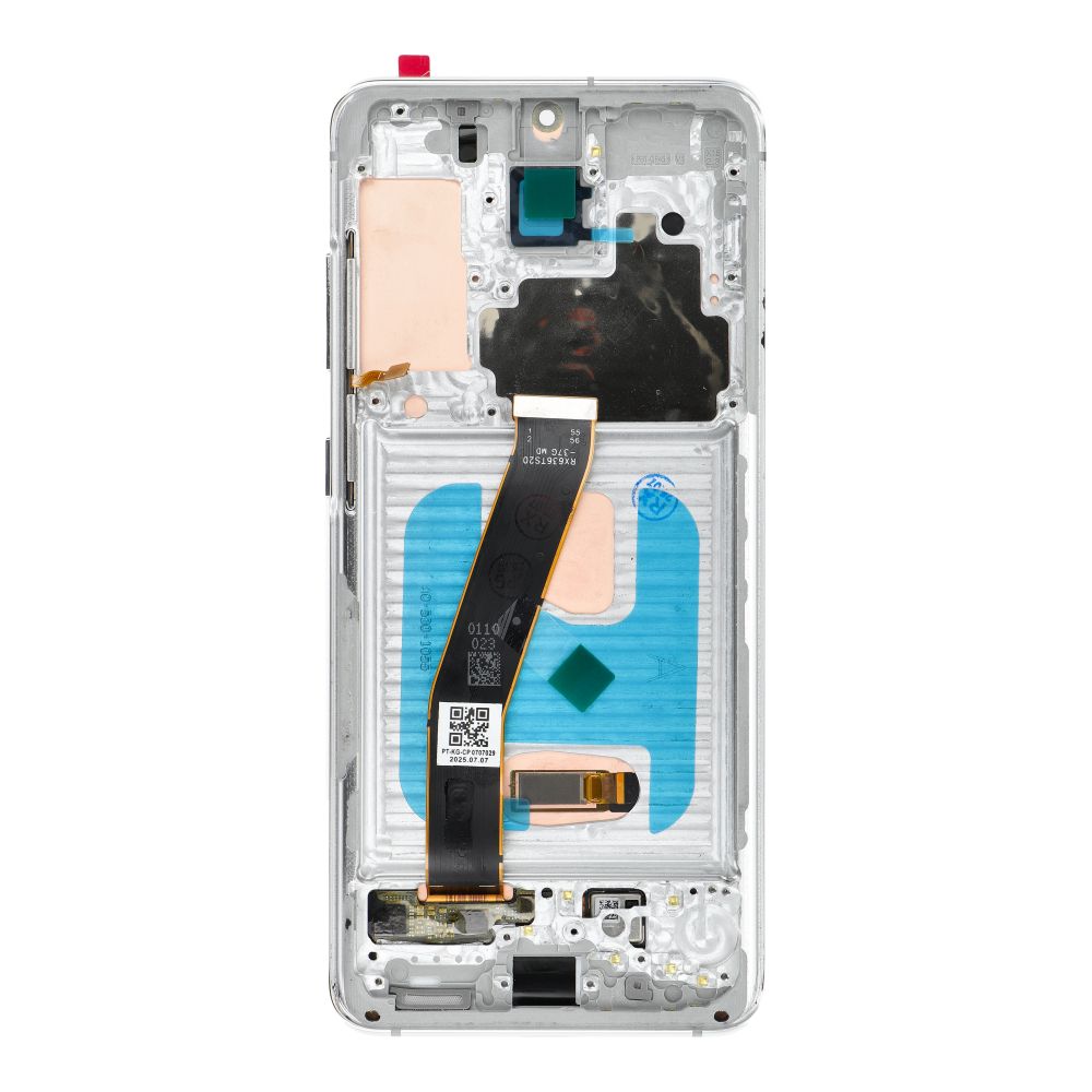 18cc76040cca4cb4e54e91320b6d40e3 Display Samsung S20 Soft OLED ramă albă MegaMobile G980 G981 Cloud White 120Hz