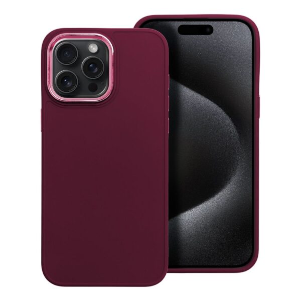 Husă de protecție FRAME pentru iPhone 15 Pro Max, violet