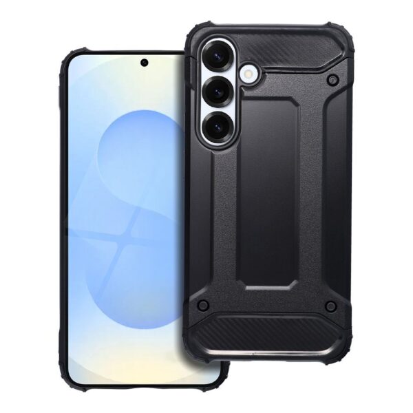 Husă de protecție ARMOR pentru Samsung Galaxy S25, neagră
