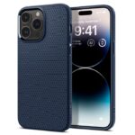 Husa protectie Spigen Liquid Air iPhone 14 Pro albastra Navy Blue anti-soc