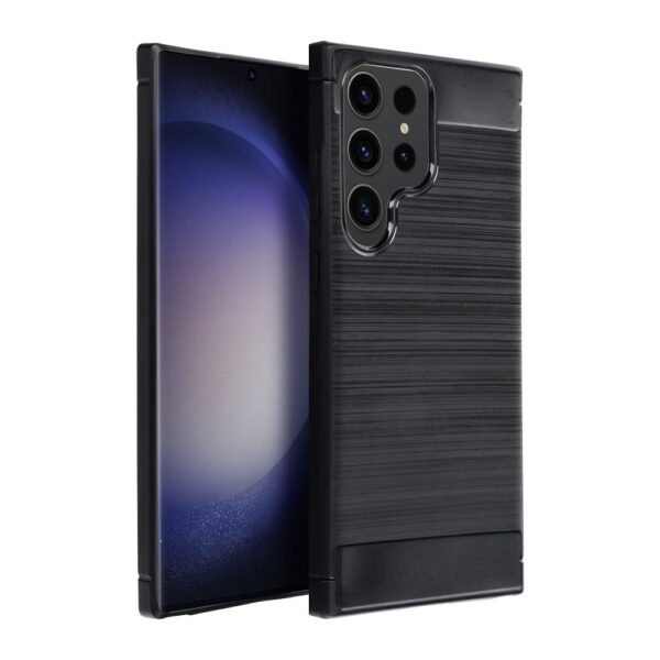 Husă de protecție CARBON pentru Samsung Galaxy S22, neagră