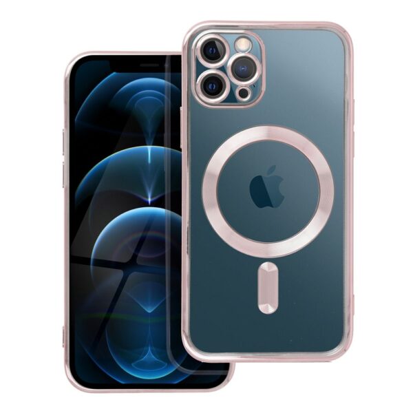 Husă de protecție ELECTRO MAG compatibilă MagSafe pentru iPhone 11 Pro, auriu-roz