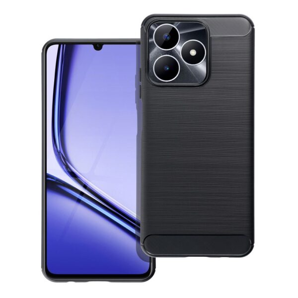 Husă de protecție Carbon pentru Realme Note 50, negru