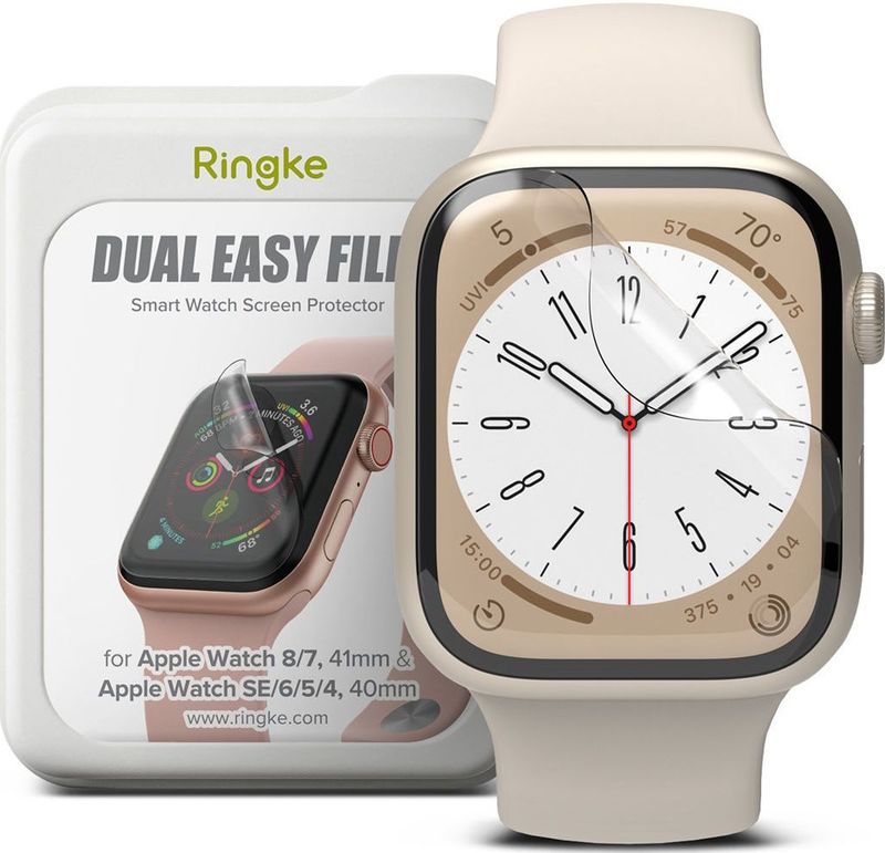 Ringke-Dual-Easy-Film-Screen-Protector-Apple-Watch-7-8-41mm-&-Apple-Watch-SE-6-5-4-40mm-3-pack