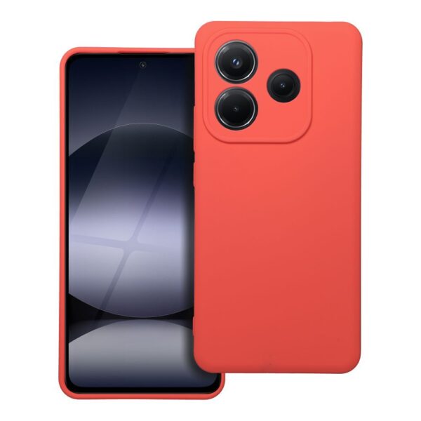 Husă de protecție din SILICON pentru XIAOMI Redmi Note 14 5G, piersica