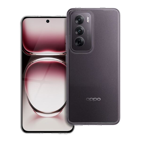 Husă cu protecție la camere din silicon de 2mm pentru OPPO Reno 12 5G, transparentă
