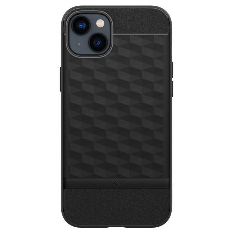 husa spigen caseology parallax mag iphone 14 negru megamobile protectie hibrid antisoc spate 3d compatibil magsafe premium