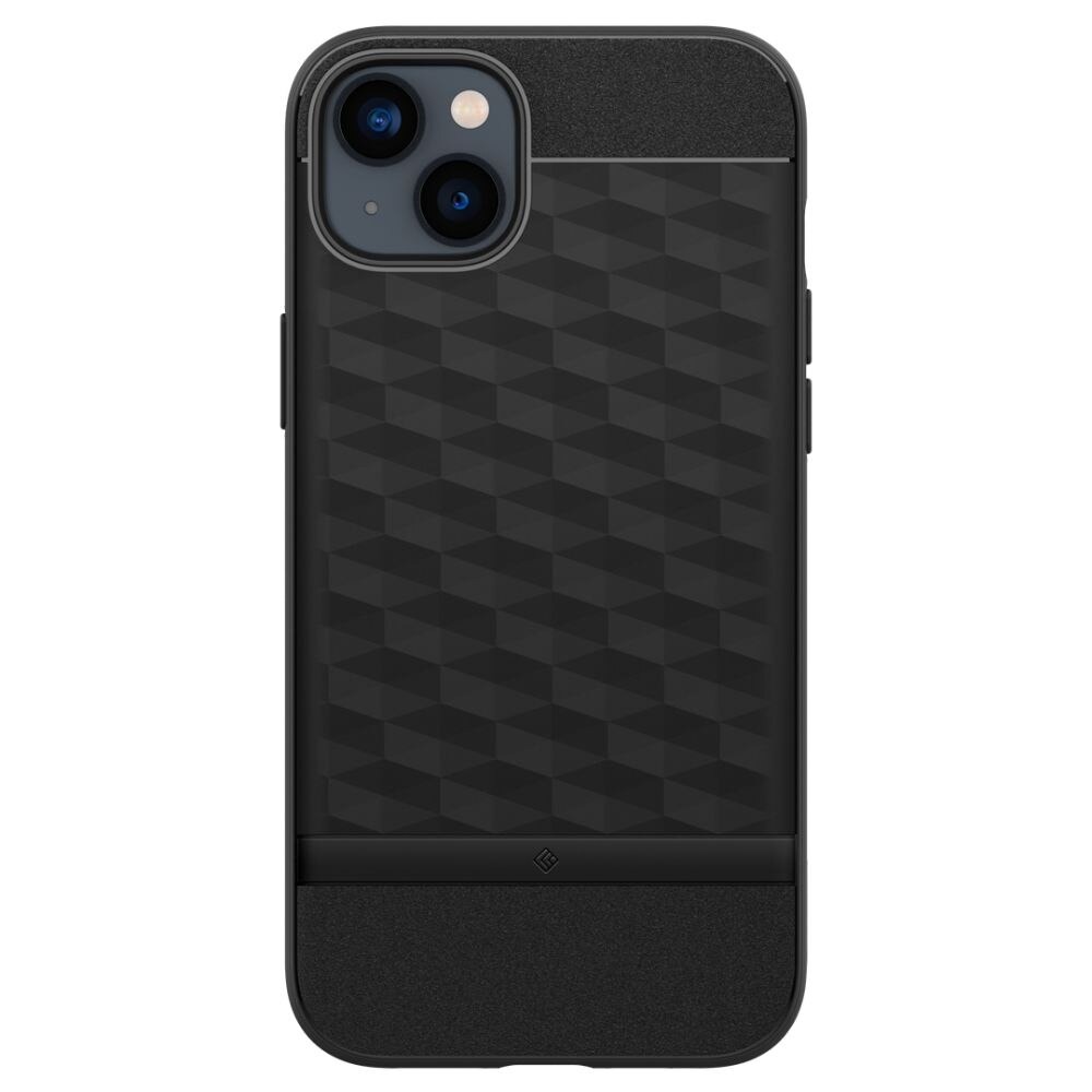 husa spigen caseology parallax mag iphone 14 negru megamobile protectie hibrid antisoc spate 3d compatibil magsafe premium