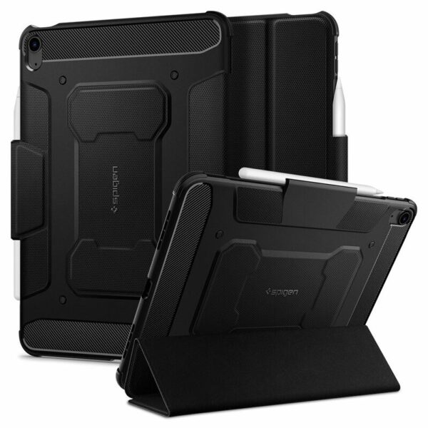 Husă de protecție Spigen Rugged Armor Pro pentru iPad Air 4 2020 / 5 2022, neagră