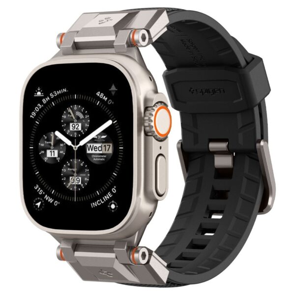 curea spigen durapro armor compatibila cu apple watch ultra 49mm negru metal