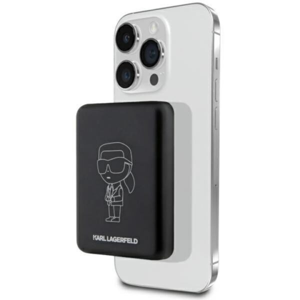 baterie externa karl lagerfeld magsafe 3000mah negru