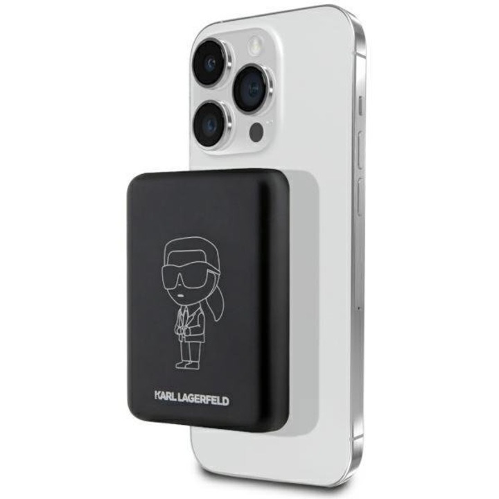 baterie externa karl lagerfeld magsafe 3000mah negru