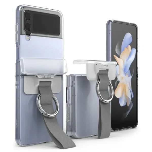 Husa protectie Ringke Samsung Galaxy Z Flip4 gri Z Flip3 piesa originala premium
