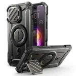 husa de protectie supcase unicorn beetle xt compatibil magsafe pentru iphone 16 pro negru rugged cu stand