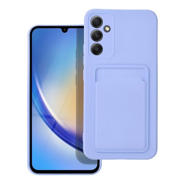 Husă de protecție cu suport pentru card pentru Samsung Galaxy A34 5G, Mov