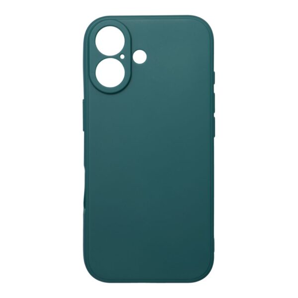 Husă de protecție din silicon pentru iPhone 17, verde închis