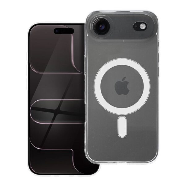 Husă de protecție compatibilă MagSafe pentru iPhone 17 Air, transparentă