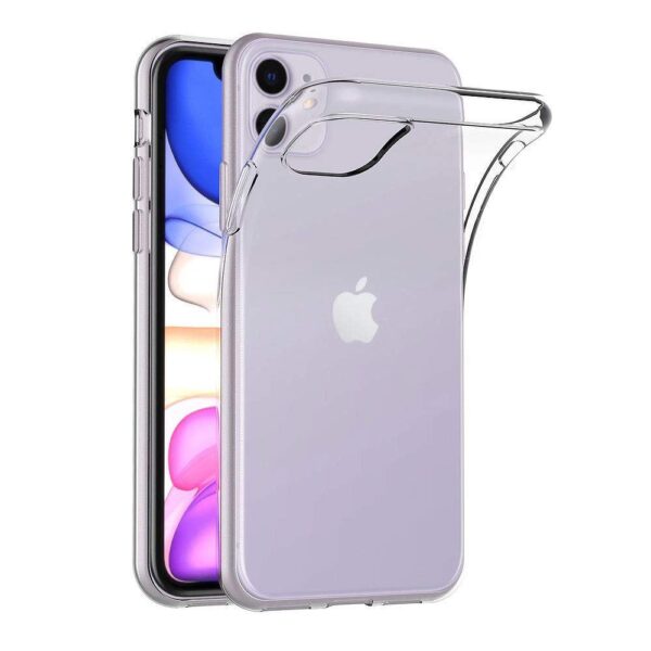 Husă de protecție din silicon Ultra Slim 0,5 mm pentru iPhone 11, transparentă