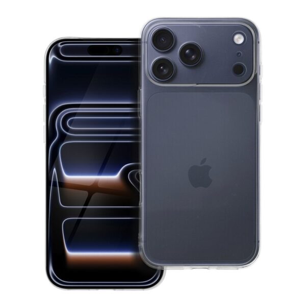 Husă de protecţie, 2mm, pentru iPhone 17 Pro Max, protecție camere, transparentă