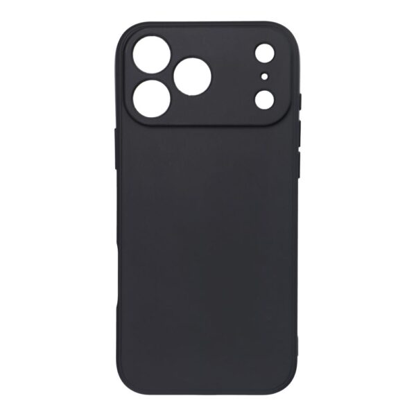 Husă de protecție din silicon pentru iPhone 17 Pro Max, neagră