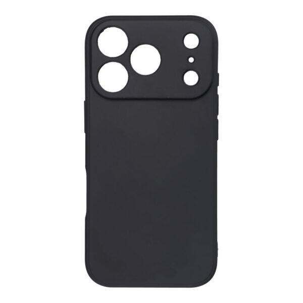Husă de protecție din silicon pentru iPhone 17 Pro, neagră