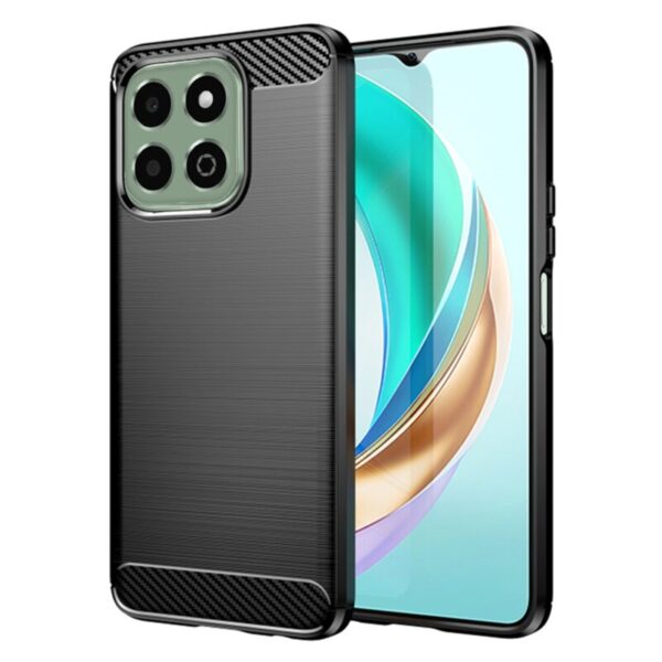 Husă de protecție Carbon pentru Honor X6B, neagra