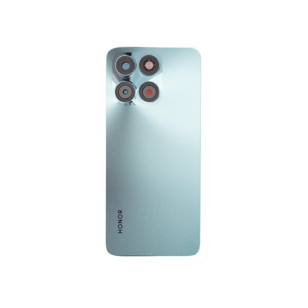 Capac baterie pentru Honor X6a, inclusiv ramă din sticlă pentru cameră, culoare cian lac