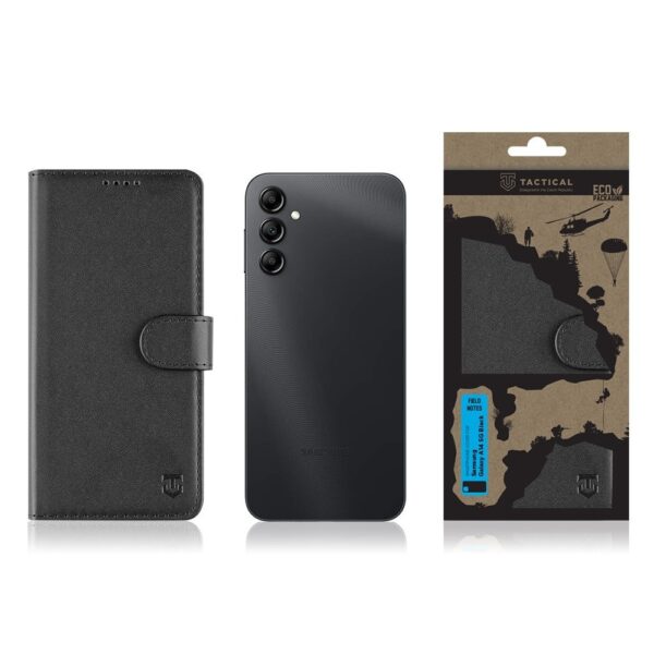 Husă de protecție flip cover Tactical Field Notes pentru Samsung Galaxy A14 5G, negru