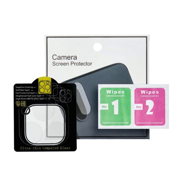 Folie de protectie Camera pentru iPhone 13 Pro / 13 Pro MAx  Sticla Securizata, Neagra