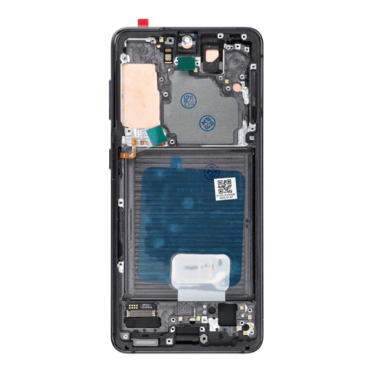 Ecran Samsung S21 Soft OLED ramă gri MegaMobile G991 Phantom Gray 120Hz