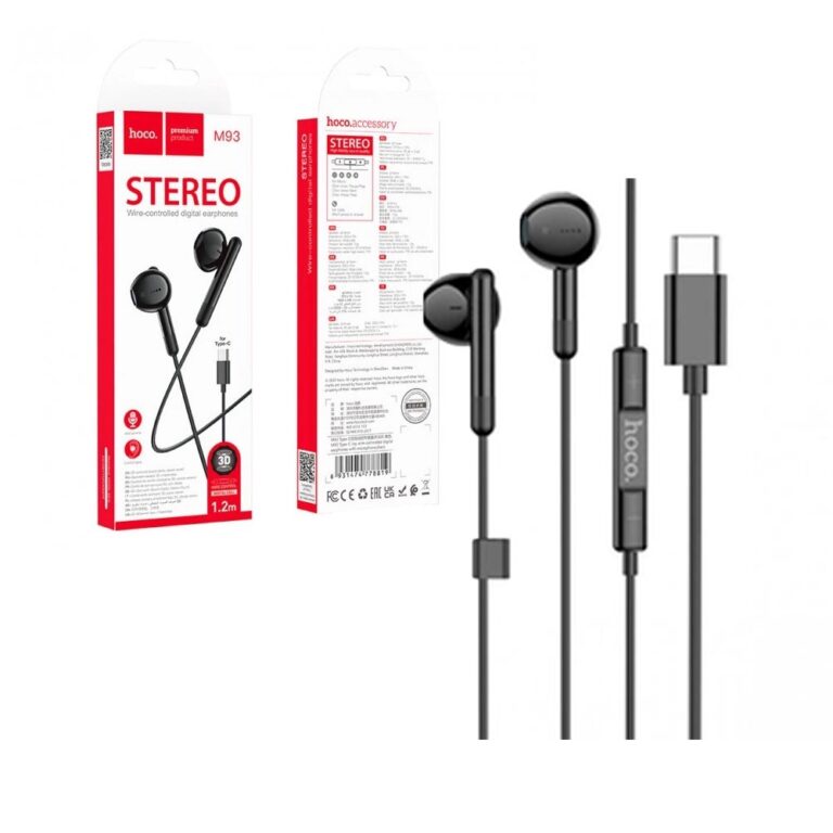 casti USB-C Hoco M93 negre