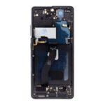 Display Samsung S21 Ultra Soft OLED ramă neagră MegaMobile G998 6.8 inch 120Hz