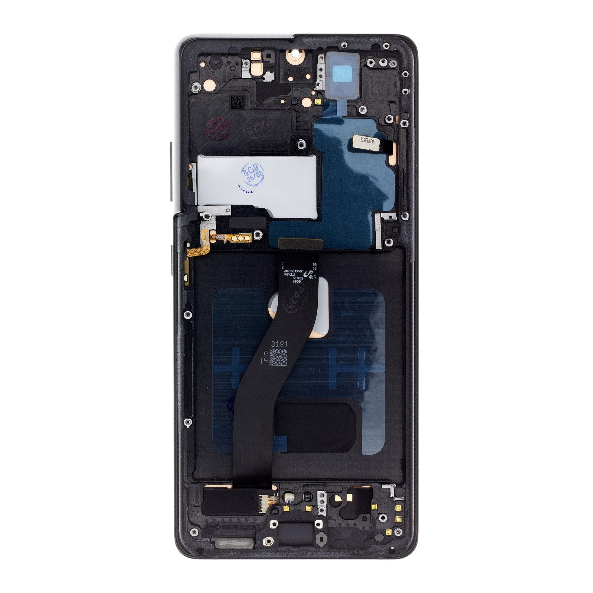 imgi_5_lcd-display-dotyk-predni-kryt-pro-samsung-sm-g998-galaxy-s21-ultra-phantom-black-1-big_ies13829541 Display Samsung S21 Ultra Soft OLED ramă neagră MegaMobile G998 6.8 inch 120Hz