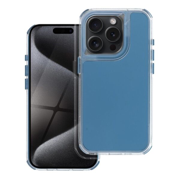 Husa Matrix pentru iPhone 15, albastru