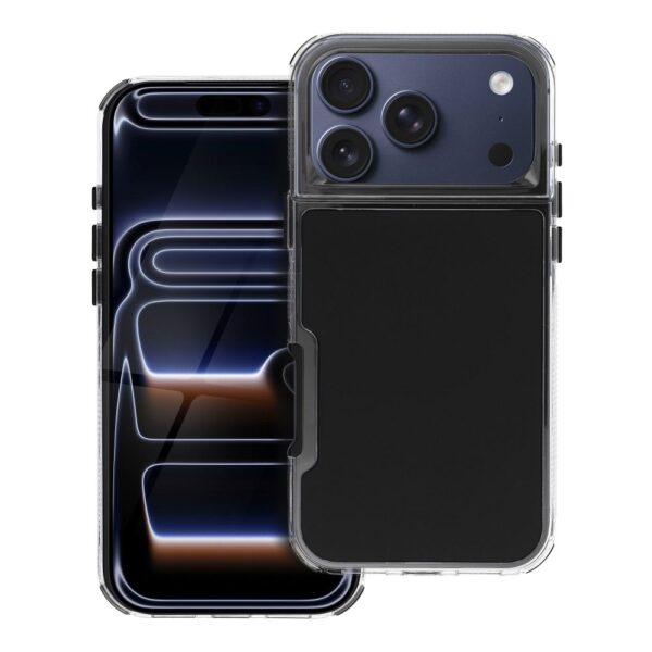 Husă de protecție Matrix pentru iPhone 17 Pro Max, neagră