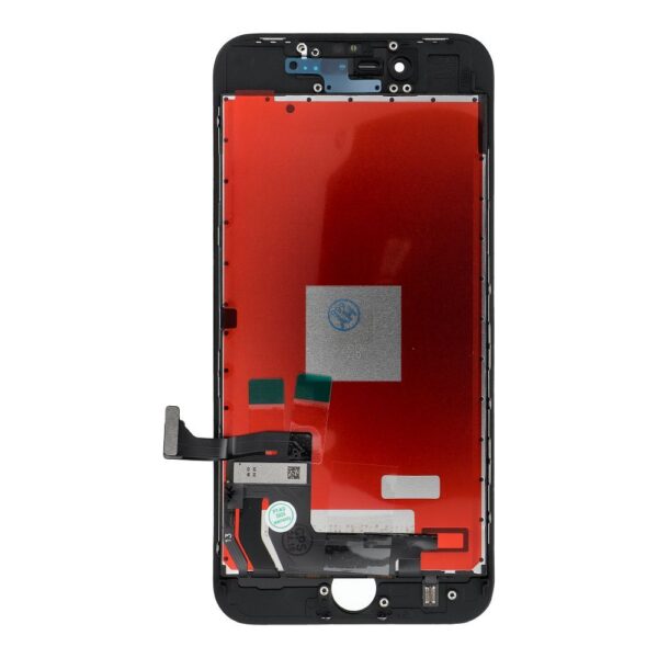 Display MegaMobile® pentru iPhone 8, iPhone SE 2020, ramă neagră, luminozitate ridicată