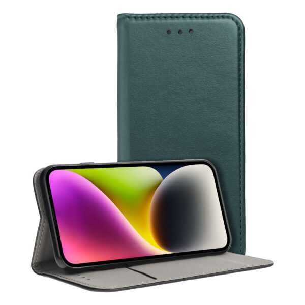 Husă de protecție flip cover Smart Magneto pentru Oppo A5 PRO 5G, verde
