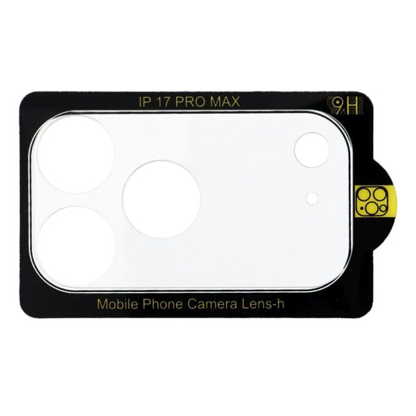 Sticlă securizată pentru camere 5D cu adeziv complet pentru iPhone 17 Pro Max, transparentă